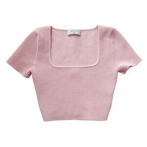 Aritzia Babaton Sculpt Knit Squareneck Top